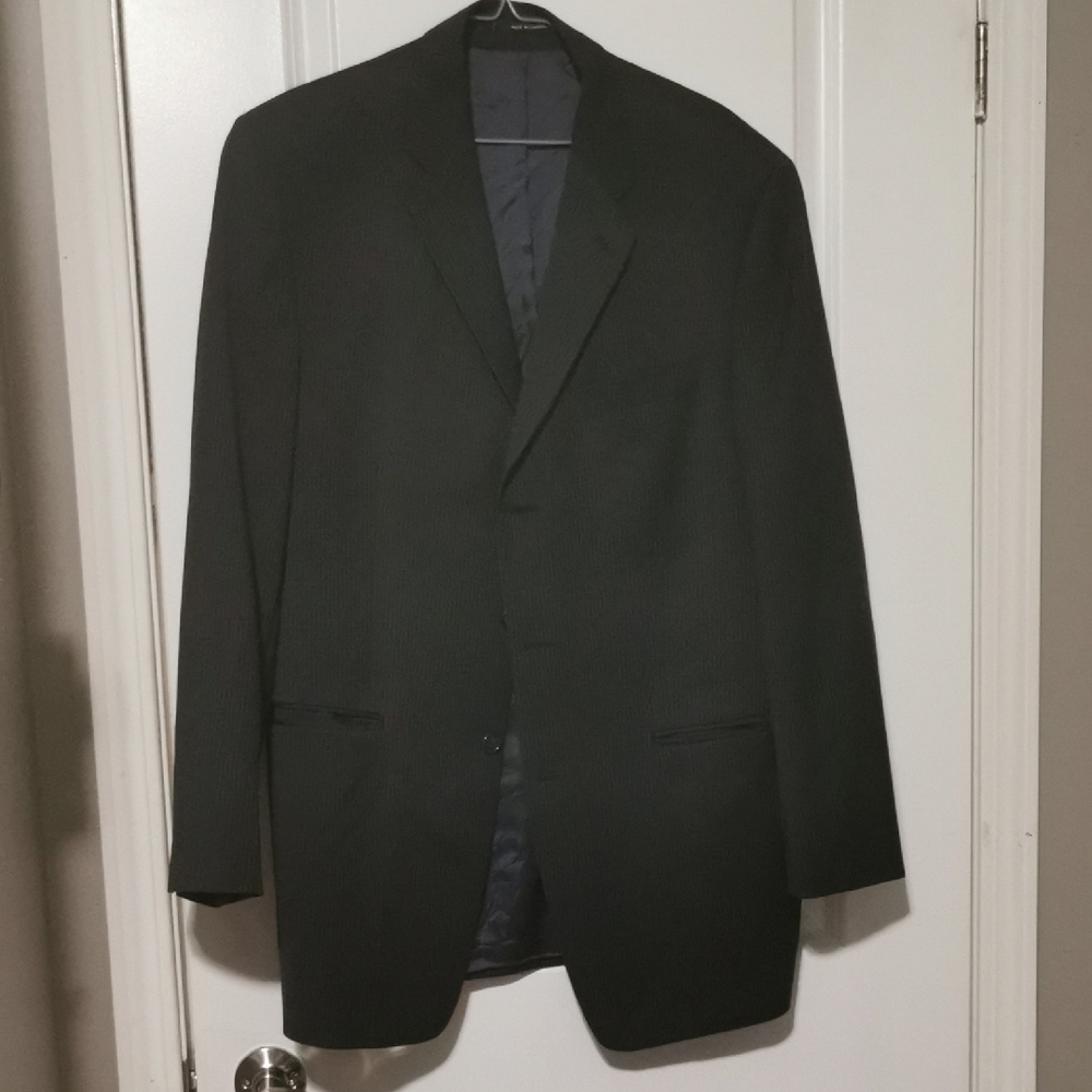 Calvin Klein Collection Dark Gray Pin Stripe Men's Blazer